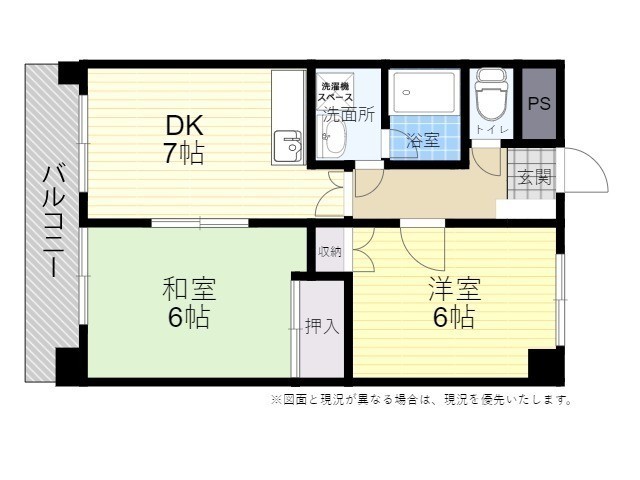 日宝グランディ中島の間取り