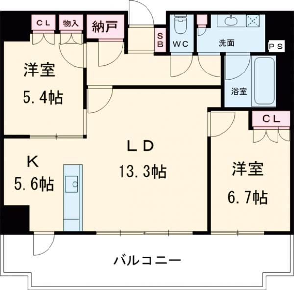 ビューシエル豊橋広小路の間取り