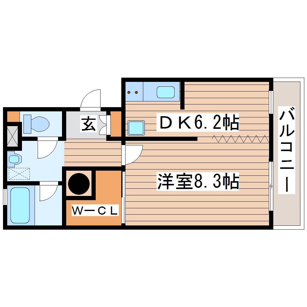 第8銅谷ビルの間取り