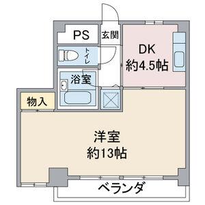 名古屋市守山区弁天が丘のマンションの間取り