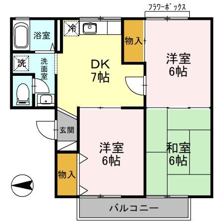 【サンクレストの間取り】