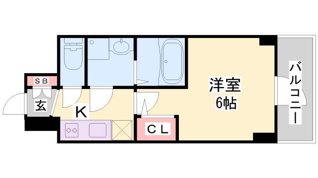 エスリード神戸グランドールの間取り