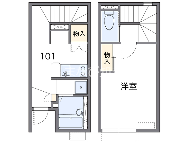 豊田市青木町のアパートの間取り