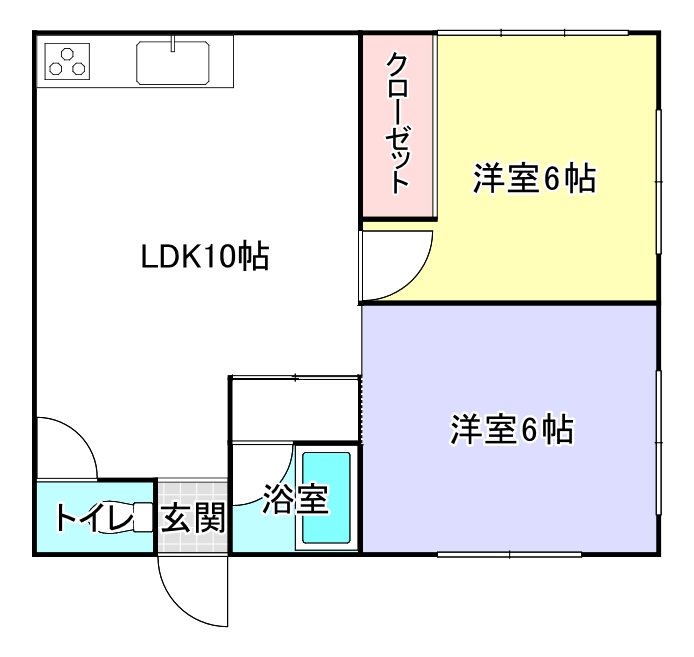 天神アパートの間取り