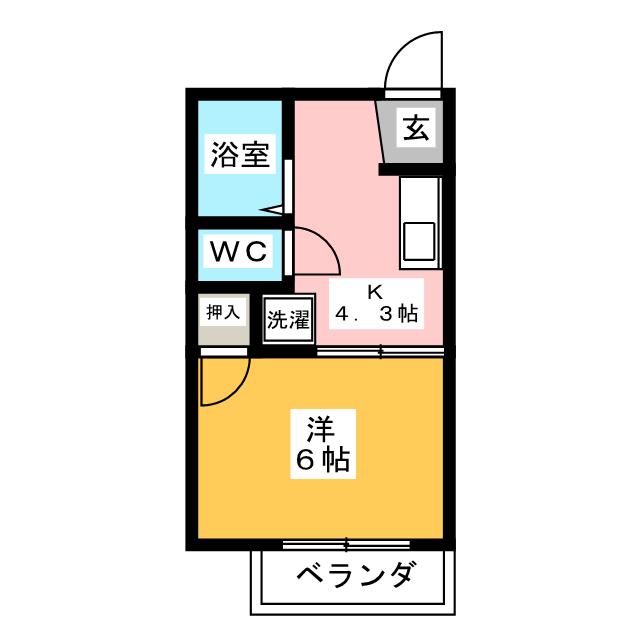 タウニー星海宿の間取り