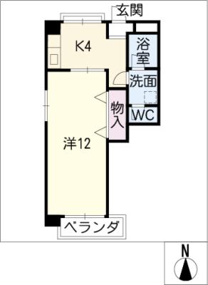 金田シャトーの間取り