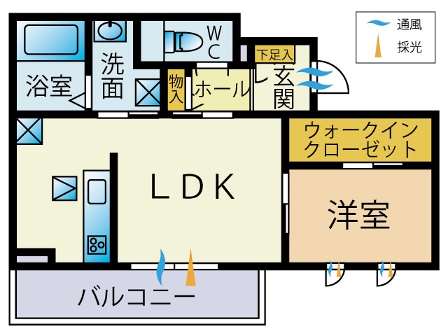 【シャーメゾン庵の間取り】