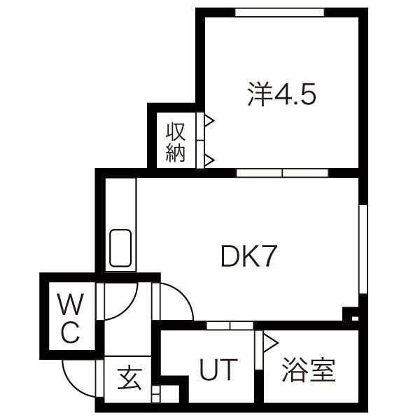 タウンコート南６条の間取り