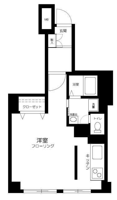 港区白金台のマンションの間取り