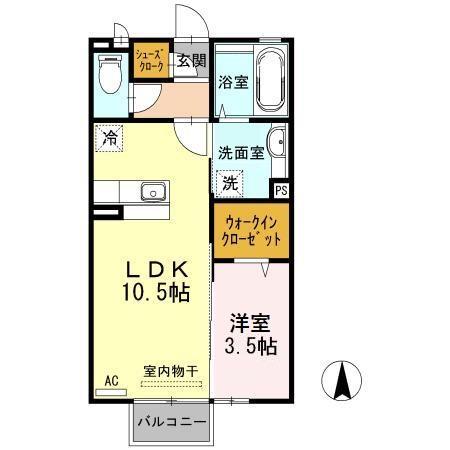 D-room赤田の間取り