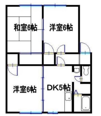 姫路市広畑区才のアパートの間取り