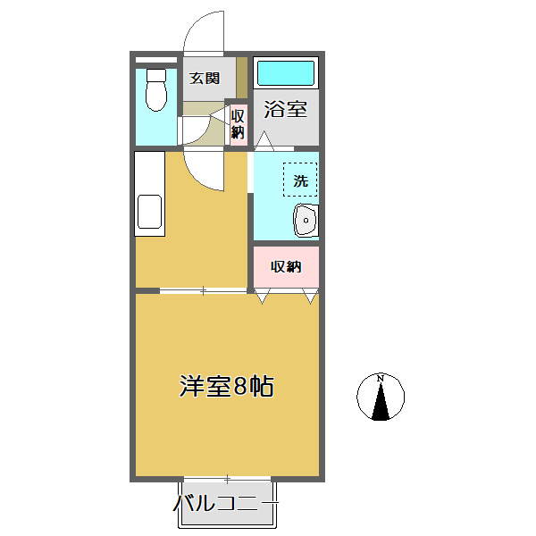 ウェルヴィラ東福山　Ｂの間取り