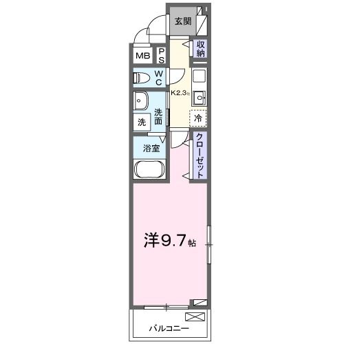 日高市大字原宿のアパートの間取り