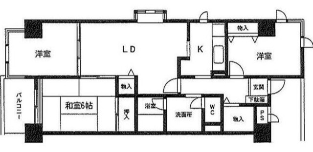 グランコスデルの間取り