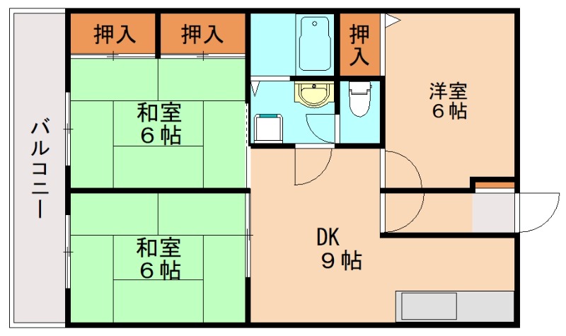 シティフォレスト海老津の間取り