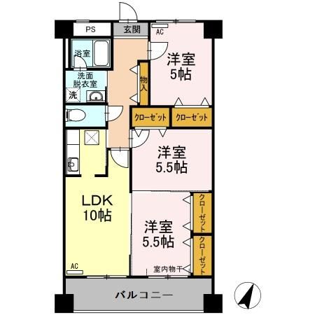 East　One（イーストワン）の間取り