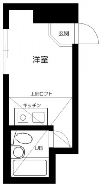 目黒区駒場のアパートの間取り