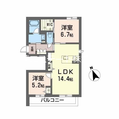 シャーメゾングレイスの間取り