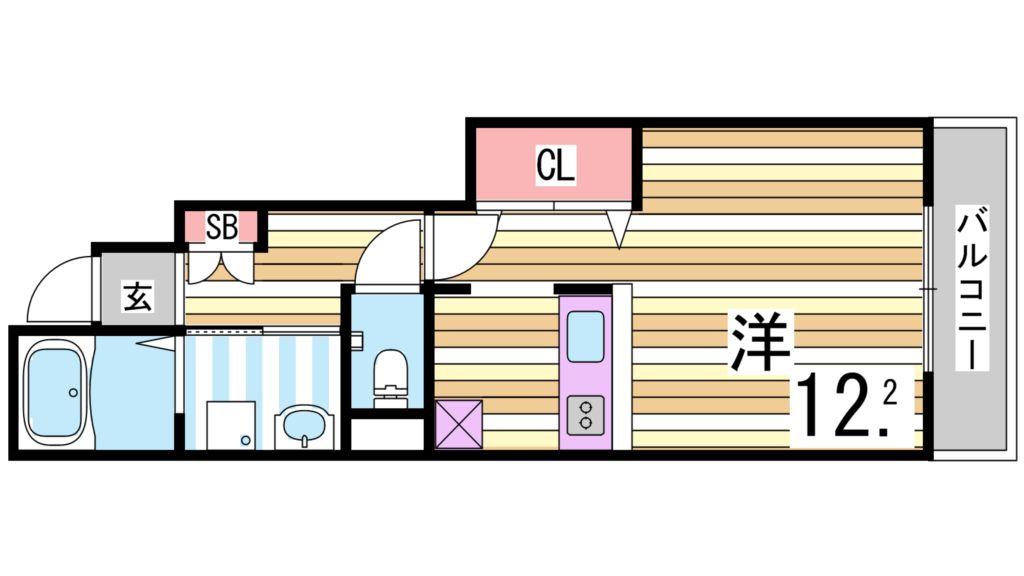 サンハイツ北六甲参番館の間取り