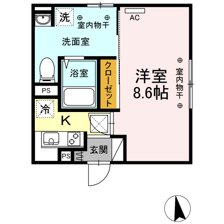 ラグナタウン西城　Ｂの間取り