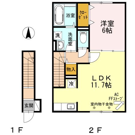 ラフィーネ東城北の間取り