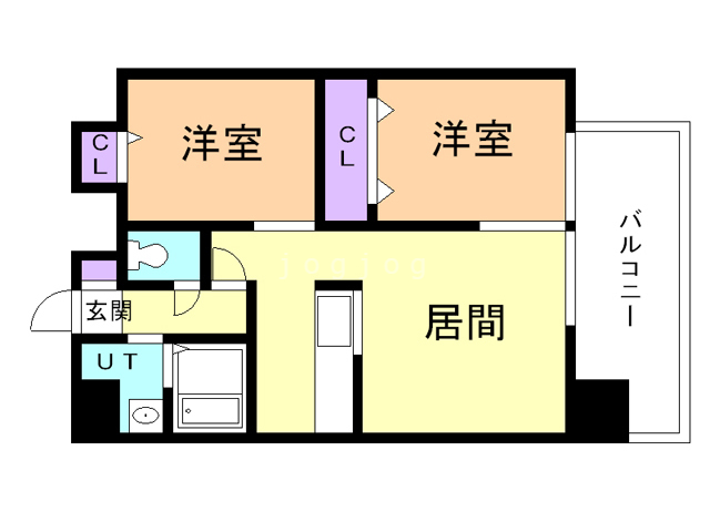 Ｌｅｎｎｏｎ　Ｔｅｒｒａｚａ６－３の間取り