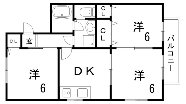 ラムール有馬口の間取り