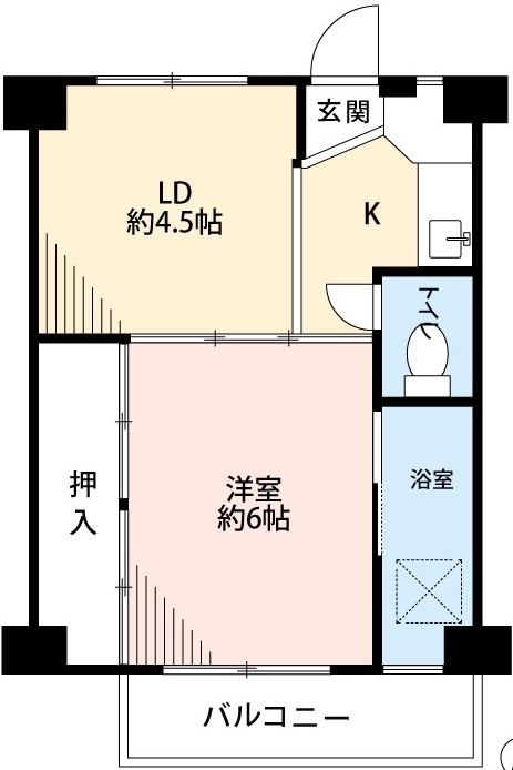 ビレッジハウス仁木４号棟の間取り