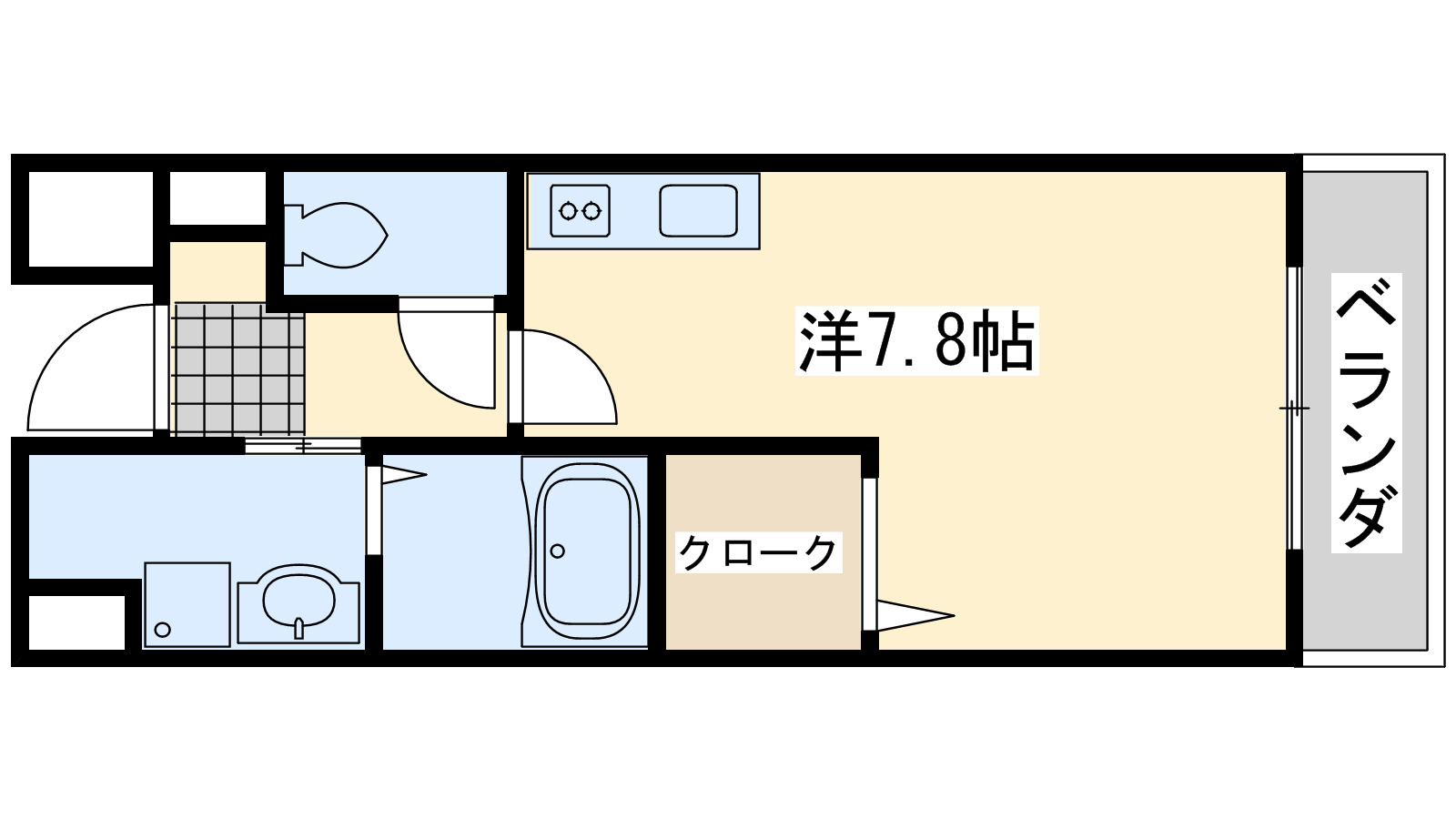 泉佐野市鶴原のマンションの間取り