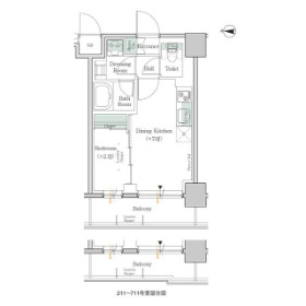 江東区亀戸のマンションの間取り