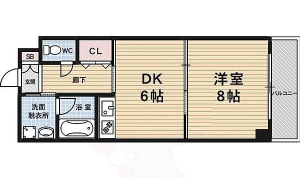 御所北エクセル三宅の間取り