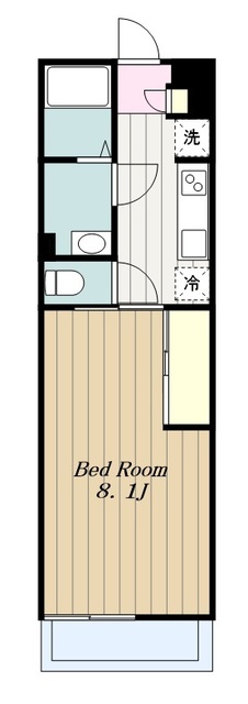 秦野市南矢名のアパートの間取り