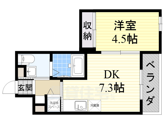 cozy豊中蛍池の間取り