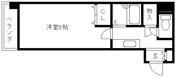 京都市上京区飛鳥井町のマンションの間取り