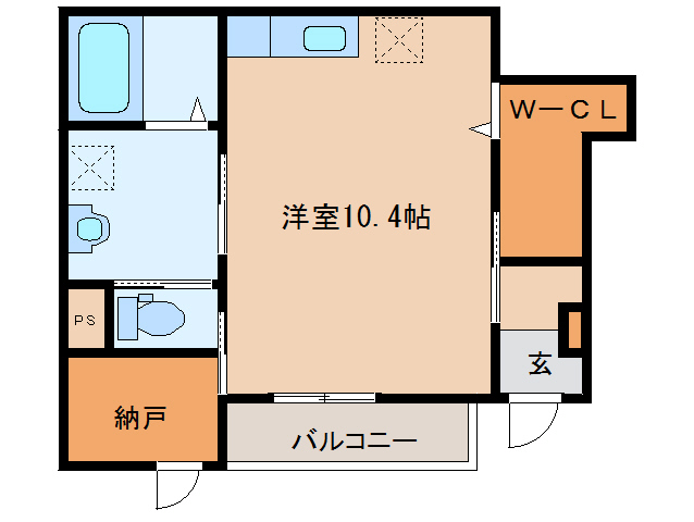 橿原市南八木町のアパートの間取り