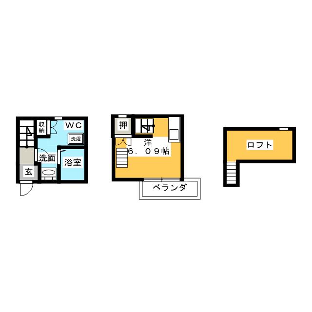 アースクエイク北大和の間取り