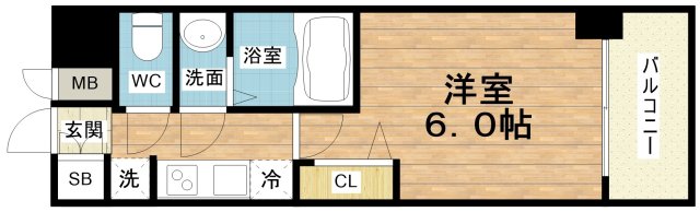 プレサンスドームシティの間取り