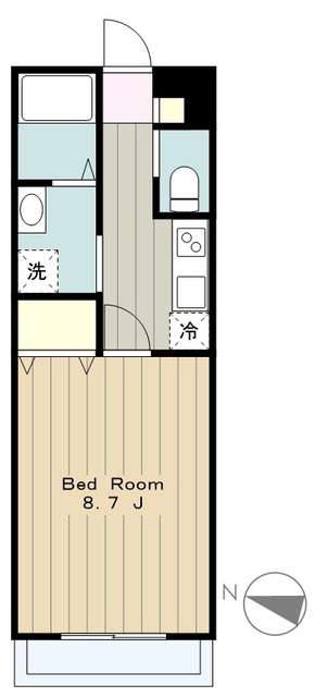 厚木市愛名のマンションの間取り