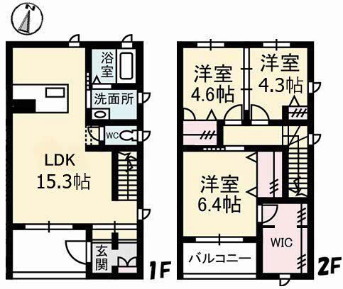 シャーメゾン御幸　A棟の間取り