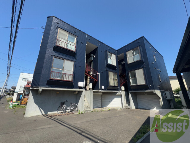 建物外観　札幌市北区新川二条「ローズヴィラ新川」