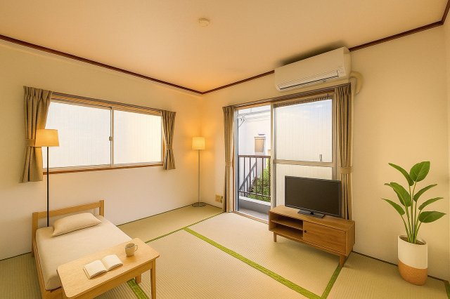 居室・リビング　家具配置イメージ画像です。