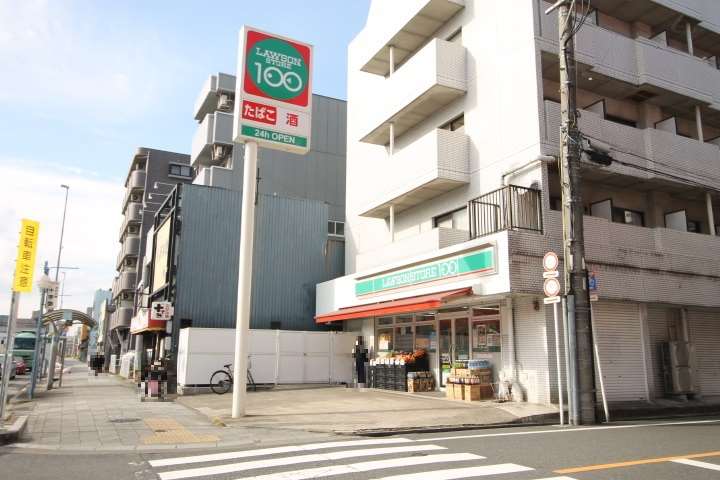 コンビニ　ローソンストア１００（コンビニ）まで410m