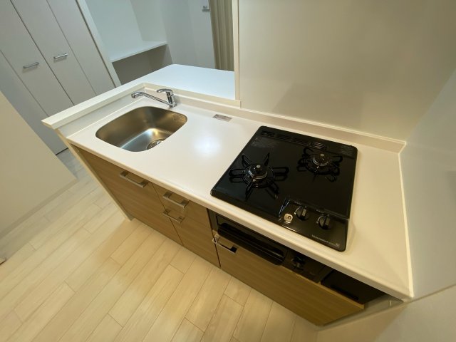キッチン　ガスコンロ付きのシステムキッチン☆