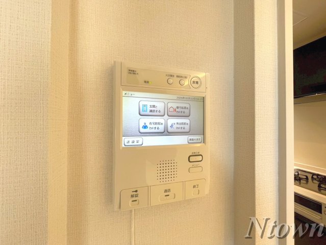 セキュリティ　モニター付きインターホンです