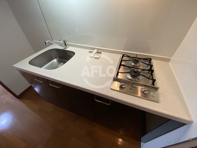 キッチン　ドルチェヴィータ北浜　2口ガスシステムキッチン