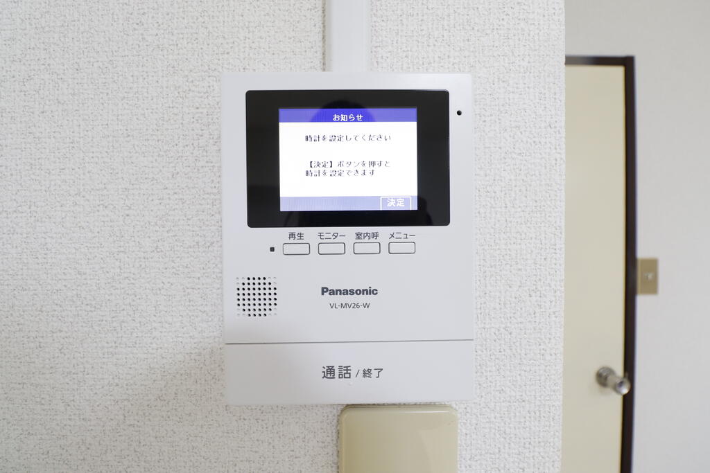 セキュリティ　安心のモニター付きインターホンです♪