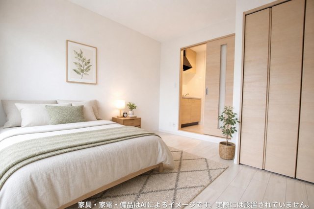 居室・リビング　※家具・家電・備品等はＡＩ画像生成により配置礼を示したもので