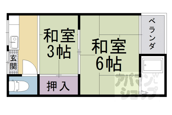 松山荘の間取り写真