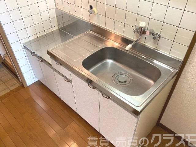 キッチン　ガスコンロ設置可♪