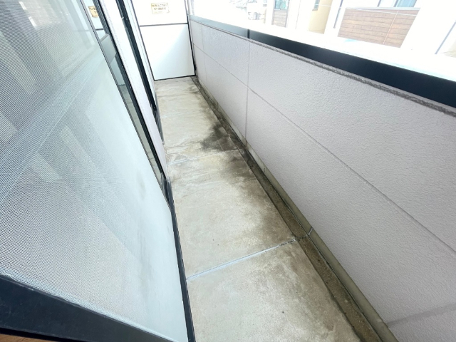 バルコニー　南向きのベランダです